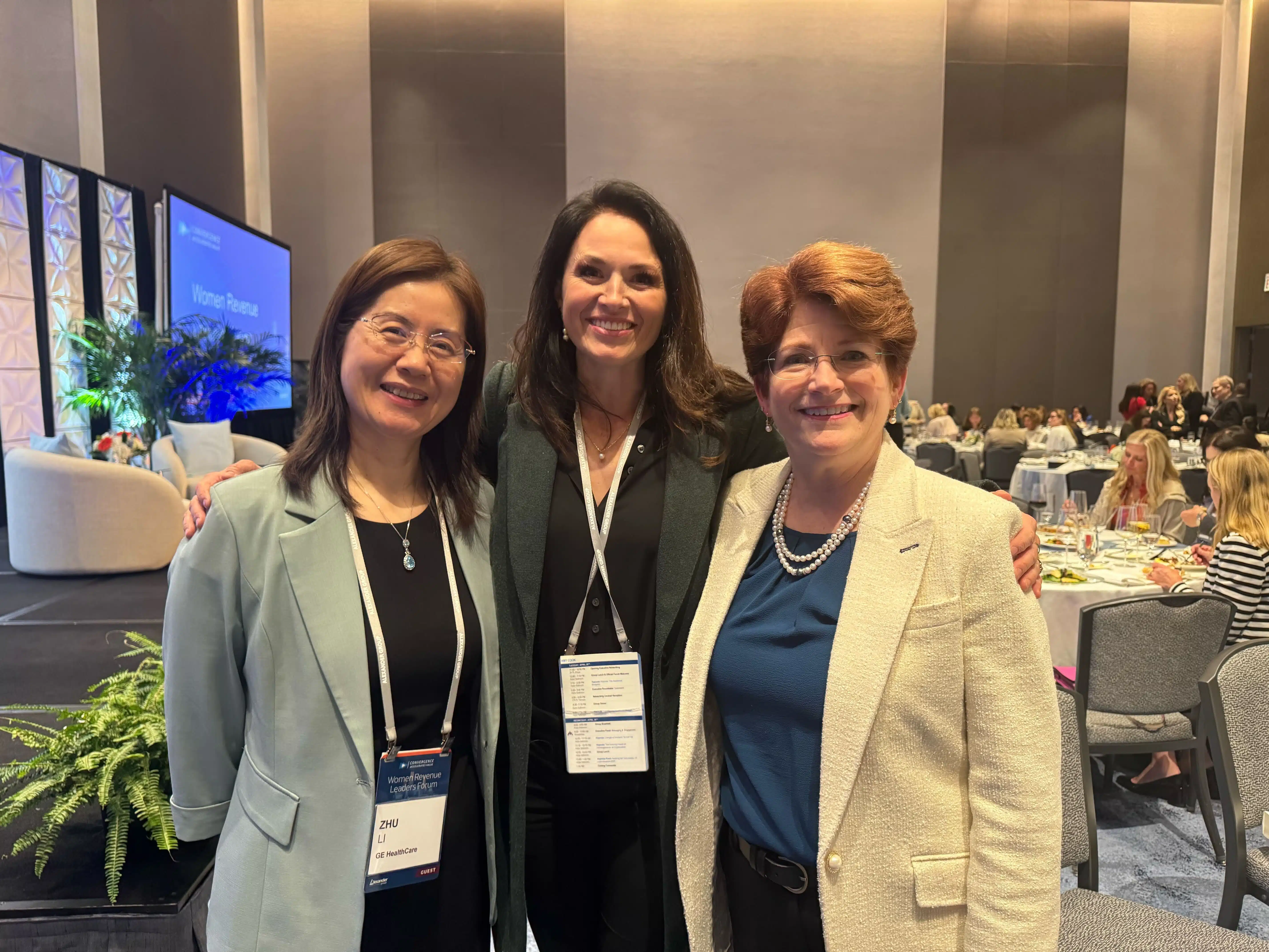 Amy Cook and  and Kelly Londry, President and CEO at GE Healthcare