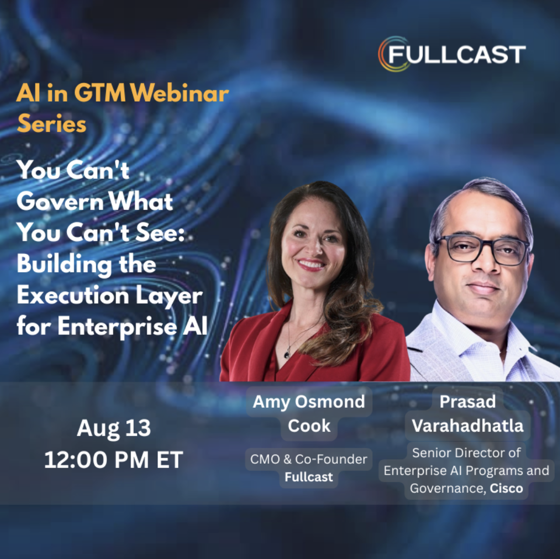 Prasad Varahabhatla and Amy Cook AI Webinar